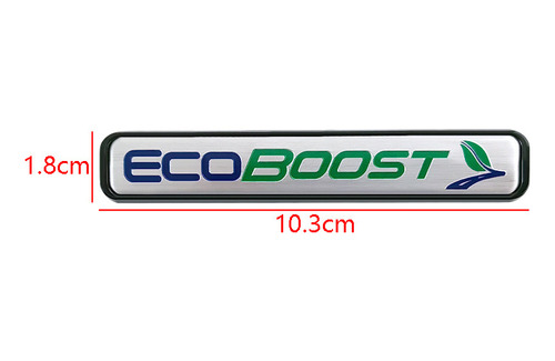 Emblema Ecoboost En Metal Compatible Con Ford Genrico Foto 2