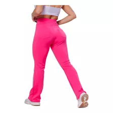 Calça Feminina Flare Neoprene Com Bolso/cintura Alta