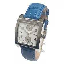 Reloj Kosiuko 7014 Malla De Cuero Caja De Acero Multifuncion