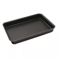 Forma Assadeira De Bolo Antiaderente Teflon N1 30x20cm Nigro Cor Preto