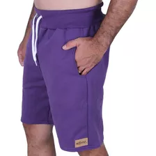 Bermuda Moletom Short Slim Masculina Homem Moletom Grosso