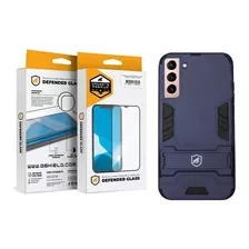 Kit Capa Amor E Pelicula Defender Glass Samsung Galaxy S21