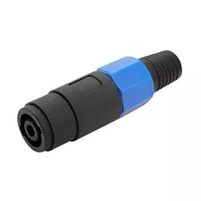 Conector Speakon Fêmea 4 Vias Para Painel Com 5 Peças