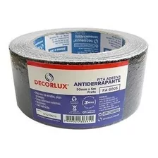  Fita Adesiva Antiderrapante Preta 5m X 50mm Decorlux