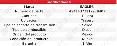 Soporte Transmisin Trasero Eagle E350 V6 3.0l 2011 A 2013 Foto 2