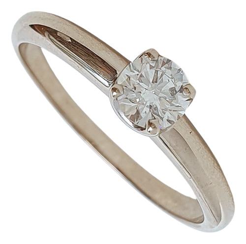 Anel Hstern Solitário Antares Ouro 18k E Diamante 0,30ct Branco 16