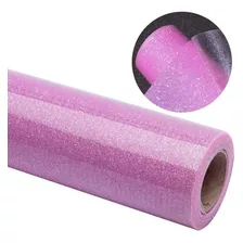 Vinilo Textil Glitter Rosado Americano Escarchado 50x1mt
