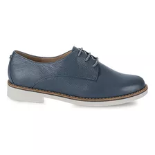 Zapato Oxford Casual Mujer Cuero Viale Acero Tati-2410