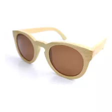Óculos De Sol Em Bambu 1256 Cmcom Lentes Polarizadas 
