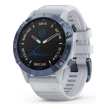 Garmin Watch Fenix 6 Pro Solar (010-02410-21) Azul Color De La Correa Azul Claro