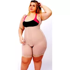 Cinta Macacão 4plus Modeladora Redutora Plus Size Corpiere