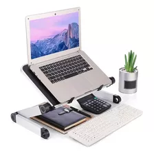 Table Tech Mesa Graduable Para Laptop Tablet De Metal