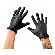 Guantes De Nitrilo Color Negro X 100 - Talle M