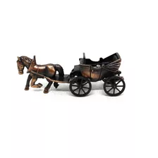 Apontador Metal Bronze - Cavalo Carruagem Papelaria