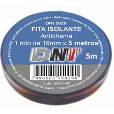 Fita Isolante Em Pvc Antichama Preto 5mts Dni5029 Dni