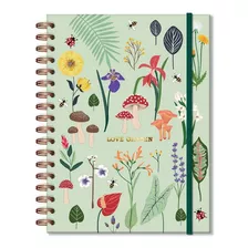 Caderno Colegial 1 Matéria Love Garden