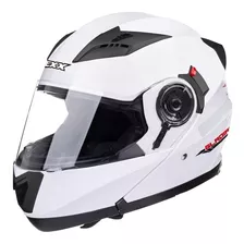 Capacete Para Moto Escamoteável Texx Gladiator V3 Branco Tamanho G 