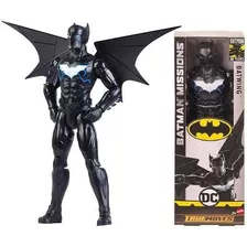 Boneco Batwing Batman Missions Dc Mattel 30cm Articulado.