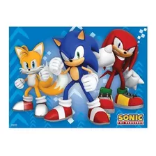 Painel Festa Banner Sonic Game 140x103cm Painel Grande