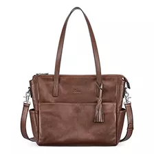 S-zone Bolso Tote De Cuero Genuino Para Mujer Bolsos De Homb