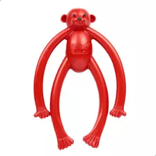 Macaco Brinquedo Para Cachorro Cães Pet Shop Borracha Maciça Cor Vermelho