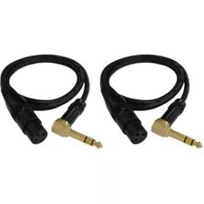 Audio 2000s Paquete De 2 Epack De Ángulo Xlr Hembra De 3 Pie