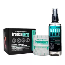 Cuidado Pós Tatuagem Rolo Adesivo 5m + Spray Selante 120ml