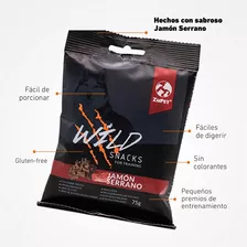 Snack Para Entrenamiento Perro Wild De Jamon Serrano 75gr