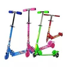 Scooter Patin Del Diablo Luz Led 3 Ruedas Campana Niño Niña 