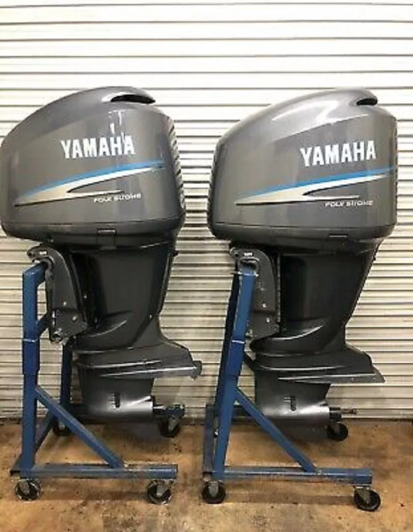  Yamahas Twin Pair 250hp Four Stroke Outboard Motors