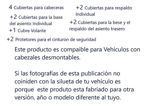 Fundas Cubre Asientos Vinipiel  Jeep Compass 2007/2016 Foto 5