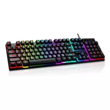 Teclado Semi-mecânico Iluminado Genérico