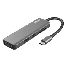 Hub Usb-c 6en1 Kolke 2x Usb 3.0 Hdmi Usb-c Sd Microsd Loi