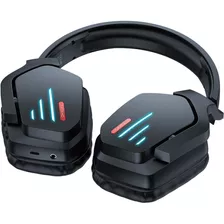 Audifonos Inalambricos Onikuma B60 Gamer Bluetooth Con Microfono Gaming Headset Luz Negra Led