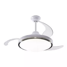 Ventilador Retráctil Techo C Remoto Led Peabody Pevtra420b Cantidad De Aspas 3 Color De La Estructura Blanco Diámetro 106 Cm Material De Las Aspas Plástico