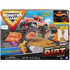 Pista Monster Jam 2024 C/ Massa Areia 453g Toro Loco Sunny