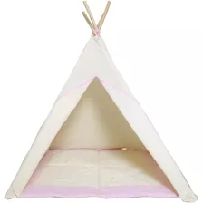 Tenda Infantil + Tapete Acolchoado Rosa