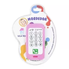 Mordedor Celular Baby Phone Dentição Gengiva Bebe Rosa