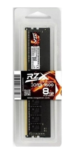 Memória Ram Fire Dragon Color Preto  8gb 1 Rzx-d3d10m1600b/8g