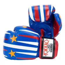 Guantes De Boxeo Yokkao 10 Oz Azul/rojo