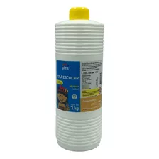 Cola Branca Liquida Escolar Não Toxica Lavável 1kg 