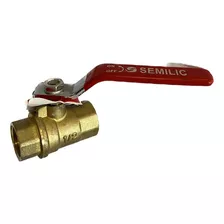 Llave De Paso Bola 1/2 X 1/2 Bronce-hierro Semilic X12 Und