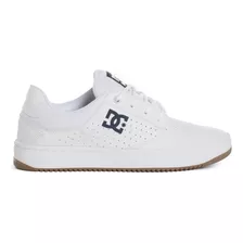 Zapatillas Dc Plaza Hombre Moda Blanco