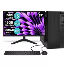 Computador Completo Intel I5 16gb Hd 500gb 19 Strong Tech