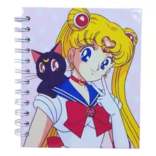 Cuaderno Tamaño Agenda Sailor Moon Con Laminas Y Sobre