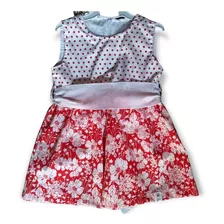 Vestido Combinado Estampado Bebes