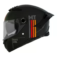 Capacete Mt Thunder 4 Mil A11 Preto/color Lançamento