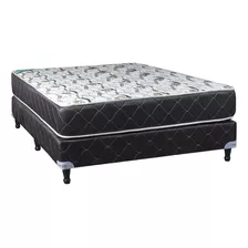 Sommier Y Colchón Maxiking Resortes Esmeralda 2 1/2 Plazas De 190cmx140cm