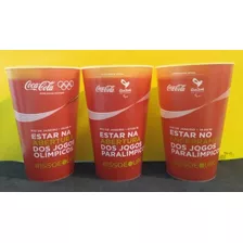 3 Copos Olimpíadas Rio 2016 Abertura Encerramento Coca-cola