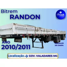 Carreta Bitrem Randon 2010/2011 Assoalho De Ferro = Noma